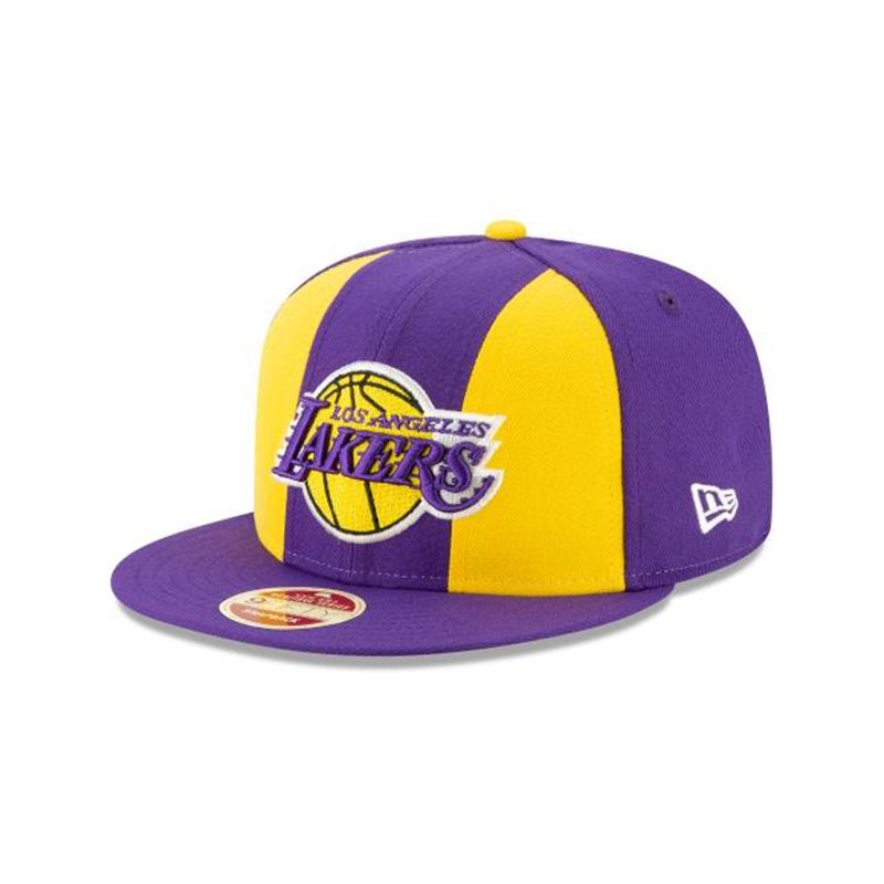 NBA Los Angeles Lakers Paneled Team Pick 9Fifty Snapback (UFZ9715) - Purple New Era Caps